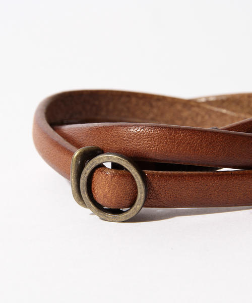 BEAMS(ビームス)の「BEAMS / 栃木レザー2重巻ブレス(ブレスレット・メンズ・ブラック/ブラウン/レッド・ONE SIZE)」の15枚目の写真