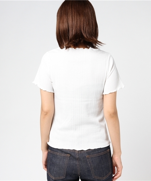 RAY CASSIN（レイカズン）の「ランダムテレコメロウプルオーバー（Tシャツ/カットソー・レディース・ネイビー/パープル/マスタード/オフホワイト/ブラック・FREE）」の13枚目の写真