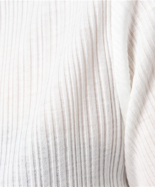 RAY CASSIN（レイカズン）の「ランダムテレコメロウプルオーバー（Tシャツ/カットソー・レディース・ネイビー/パープル/マスタード/オフホワイト/ブラック・FREE）」の17枚目の写真