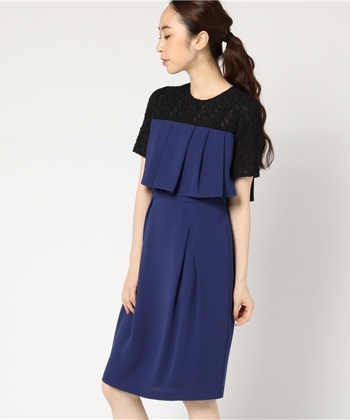 Kaene カエン の 立体レース 胸フリルワンピース ワンピース Wear