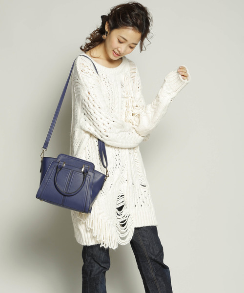 PLAIN CLOTHING（プレーンクロージング）の「クラシックモード2wayショルダーバッグ【PLAIN CLOTHING】（ショルダーバッグ・レディース・ベージュ/レッド/グレー/ブラック/ネイビー・FREE）」の19枚目の写真