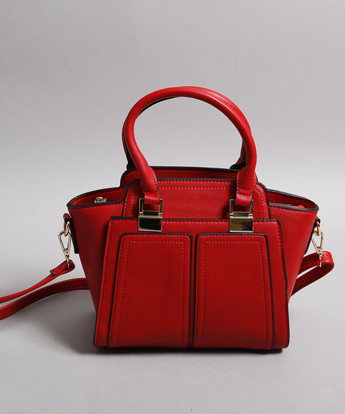 PLAIN CLOTHING（プレーンクロージング）の「クラシックモード2wayショルダーバッグ【PLAIN CLOTHING】（ショルダーバッグ・レディース・ベージュ/レッド/グレー/ブラック/ネイビー・FREE）」の21枚目の写真