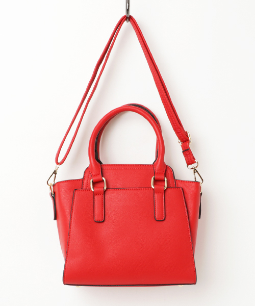 PLAIN CLOTHING（プレーンクロージング）の「クラシックモード2wayショルダーバッグ【PLAIN CLOTHING】（ショルダーバッグ・レディース・ベージュ/レッド/グレー/ブラック/ネイビー・FREE）」の7枚目の写真