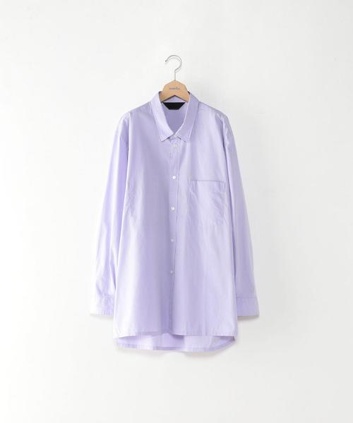 ESSAY(エッセイ)の「<ESSAY> CU/COTTON SHIRT/シャツ(シャツ/ブラウス・メンズ・ブラウン/ライラック・SMALL/MEDIUM)」の2枚目の写真