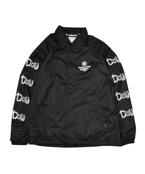 DOUBLE STEAL（ダブルスティール）の「Arm Print DOU コーチジャケット（ナイロンジャケット・メンズ・ブラック/ネイビー/グレー・MEDIUM/LARGE/X-LARGE）」の2枚目の写真