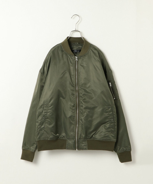 VENCEEXCHANGE(ヴァンスエクスチェンジ)の「ヘビーナイロンツイルBIGMA-1 (MA-1・メンズ・ブラック/オリーブ/ライトカーキ・MEDIUM/LARGE)」の1枚目の写真