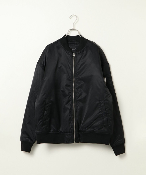 VENCEEXCHANGE(ヴァンスエクスチェンジ)の「ヘビーナイロンツイルBIGMA-1 (MA-1・メンズ・ブラック/オリーブ/ライトカーキ・MEDIUM/LARGE)」の2枚目の写真