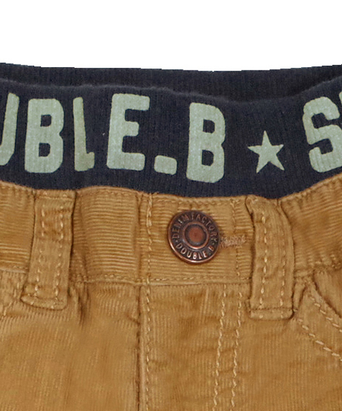 DOUBLE_B（ダブルビー）の「腿にサガラ刺繍☆裏地つきパンツ（デニムパンツ・キッズ・ベージュ/カーキ/インディゴブルー・110cm/100cm）」の19枚目の写真