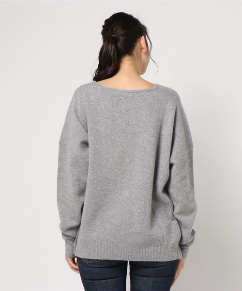 TATRAS CONCEPT STORE（タトラスコンセプトストア）の「BARENA（バレナ）クルーネックニットトップス（ニット/セーター・レディース・グレー・S/XS）」の2枚目の写真