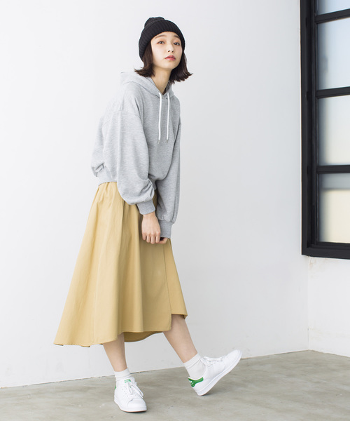 WEGO（ウィゴー）の「WEGO/デイリーショートパーカー（パーカー・レディース・サックスブルー/ホワイト/ライトピンク/レッド/杢グレー/ブラック・FREE）」の22枚目の写真