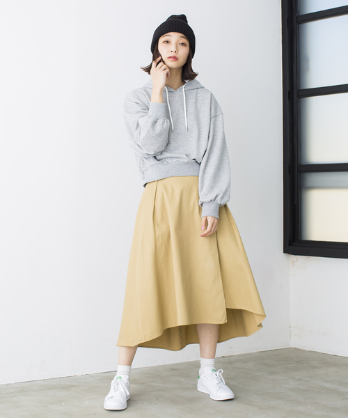 WEGO（ウィゴー）の「WEGO/デイリーショートパーカー（パーカー・レディース・サックスブルー/ホワイト/ライトピンク/レッド/杢グレー/ブラック・FREE）」の20枚目の写真