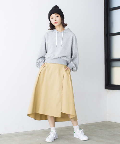 WEGO（ウィゴー）の「WEGO/デイリーショートパーカー（パーカー・レディース・サックスブルー/ホワイト/ライトピンク/レッド/杢グレー/ブラック・FREE）」の19枚目の写真