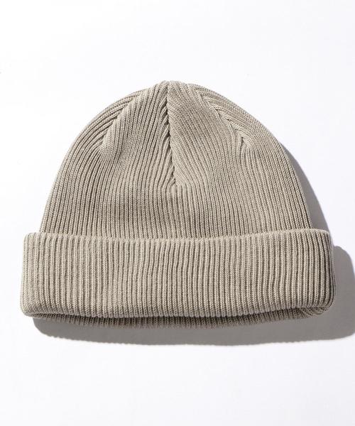 MONKEY TIME(モンキータイム)の「<monkey time> A/C SHORT BEANIE/ショートビーニー(ニットキャップ/ビーニー・メンズ・グレー/ブラック/ベージュ/ネイビー/パープル・FREE)」の1枚目の写真