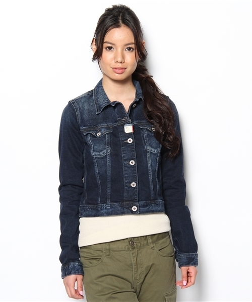 TOMMY HILFIGER(トミーヒルフィガー)の「VIVIANNE JACKET LADST(デニムジャケット・レディース・インディゴブルー・X-SMALL/SMALL/MEDIUM)」の1枚目の写真