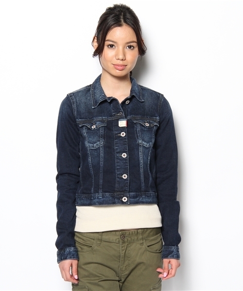TOMMY HILFIGER(トミーヒルフィガー)の「VIVIANNE JACKET LADST(デニムジャケット・レディース・インディゴブルー・X-SMALL/SMALL/MEDIUM)」の2枚目の写真
