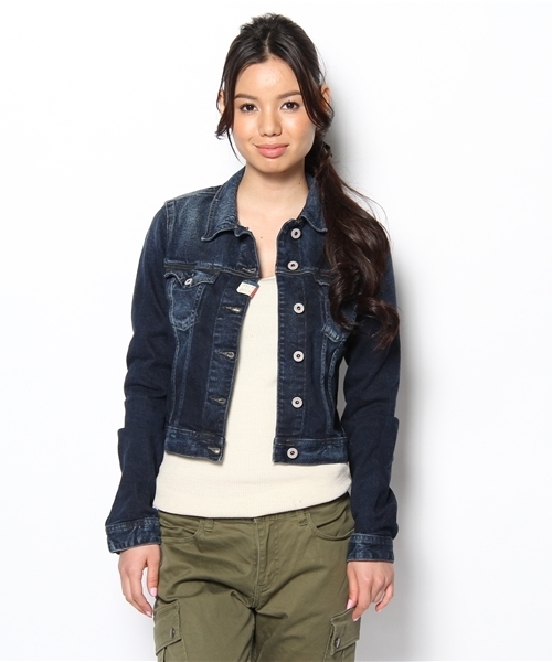 TOMMY HILFIGER(トミーヒルフィガー)の「VIVIANNE JACKET LADST(デニムジャケット・レディース・インディゴブルー・X-SMALL/SMALL/MEDIUM)」の3枚目の写真