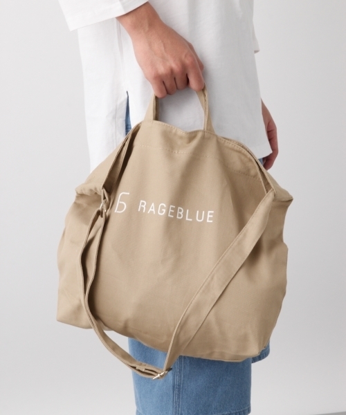 RAGEBLUE(レイジブルー)の「【RAGEBLUEロゴ】EASY BAG/786914(ショルダーバッグ・メンズ・ライトブルー/ベージュ/オフホワイト/オリーブ/ネイビー・FREE)」の3枚目の写真