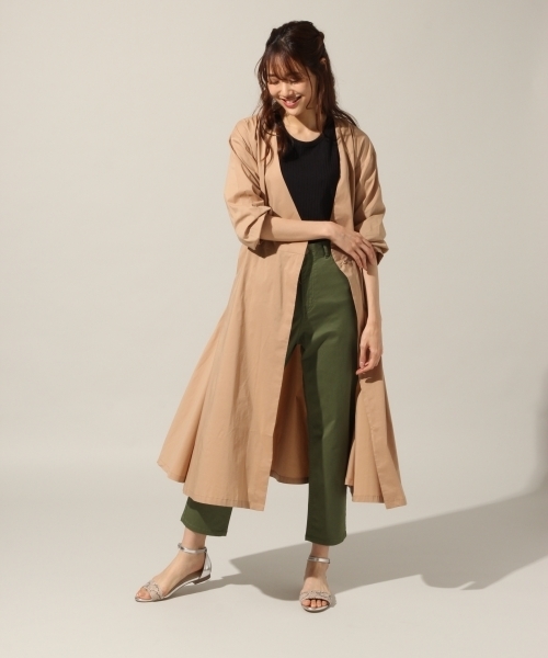 BLISS POINT（ブリスポイント）の「チノテーパードパンツ/793874（チノパンツ・レディース・カーキ/ネイビー/ベージュ/グリーン・LARGE/MEDIUM/SMALL）」の18枚目の写真