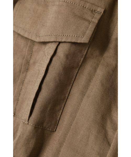 N.(N. Natural Beauty Basic)(エヌエヌナチュラルビューティーベーシック)の「サファリジャケット(ミリタリージャケット・レディース・ブラウン/カーキ・MEDIUM)」の21枚目の写真