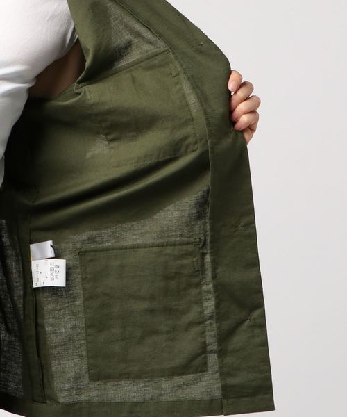 N.(N. Natural Beauty Basic)(エヌエヌナチュラルビューティーベーシック)の「サファリジャケット(ミリタリージャケット・レディース・ブラウン/カーキ・MEDIUM)」の8枚目の写真