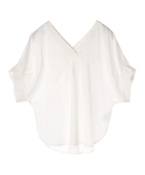 earth music&ecology（アースミュージックアンドエコロジー）の「コットンボイルスキッパーシャツ（シャツ/ブラウス・レディース・ブラック/レッド/カーキ/オフホワイト/マスタード/ネイビー・FREE）」の7枚目の写真