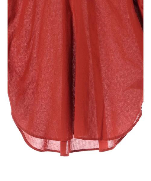 earth music&ecology（アースミュージックアンドエコロジー）の「コットンボイルスキッパーシャツ（シャツ/ブラウス・レディース・ブラック/レッド/カーキ/オフホワイト/マスタード/ネイビー・FREE）」の17枚目の写真