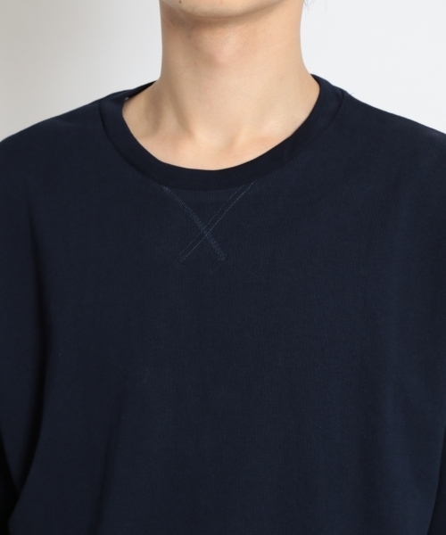 niko and...（ニコアンド）の「ガス焼き裏毛5分袖プルオーバー（Tシャツ/カットソー・メンズ・ネイビー/カーキ/オレンジ・MEDIUM/LARGE）」の11枚目の写真