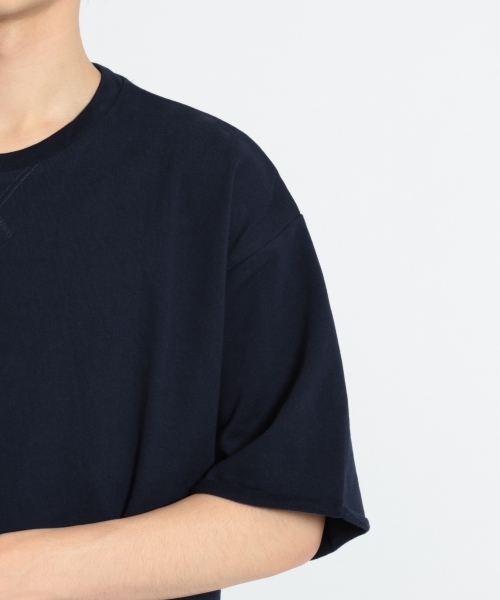 niko and...（ニコアンド）の「ガス焼き裏毛5分袖プルオーバー（Tシャツ/カットソー・メンズ・ネイビー/カーキ/オレンジ・MEDIUM/LARGE）」の12枚目の写真