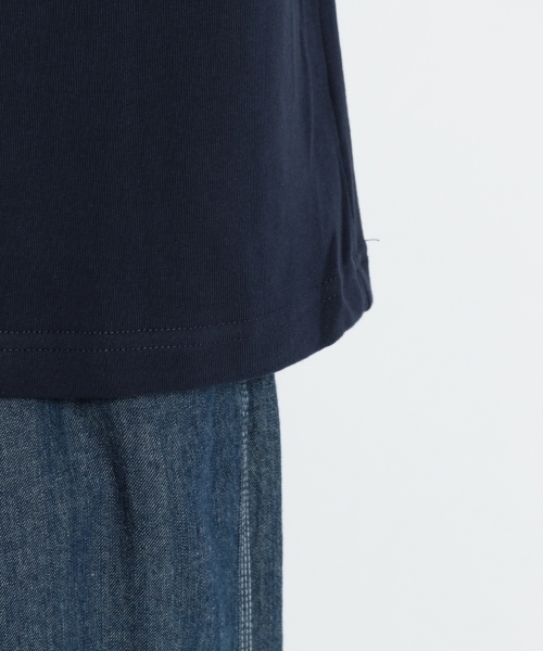 niko and...（ニコアンド）の「ガス焼き裏毛5分袖プルオーバー（Tシャツ/カットソー・メンズ・ネイビー/カーキ/オレンジ・MEDIUM/LARGE）」の14枚目の写真