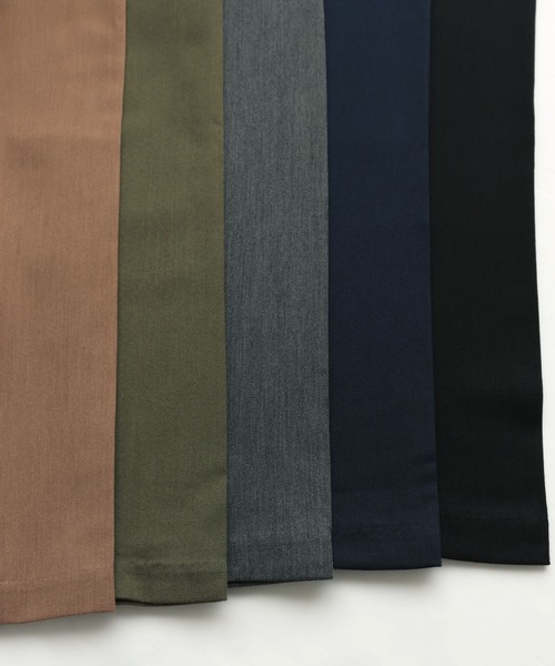 andme(アンドミー)の「きれいめツイルリボンクロップド丈ワイドパンツ(スラックス・レディース・チャコールグレー/ネイビー/ベージュ系その他/ブラック/グリーン系その他/バイオレット/ピンク/ダークカーキ/オレンジ系その他/グレー系その他/マスタード/モカ/ラベンダー/ベージュ系その他2/ベージュ系その他3・M/L/S/XL)」の18枚目の写真