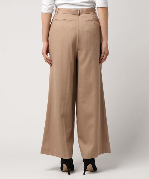 NATURAL BEAUTY BASIC（ナチュラルビューティーベーシック）の「【Oggi 11月号掲載】60/2ハイカウントサキソニーワイドPN（その他パンツ・レディース・ベージュ/ネイビー/グレー・SMALL/MEDIUM/X-SMALL）」の5枚目の写真