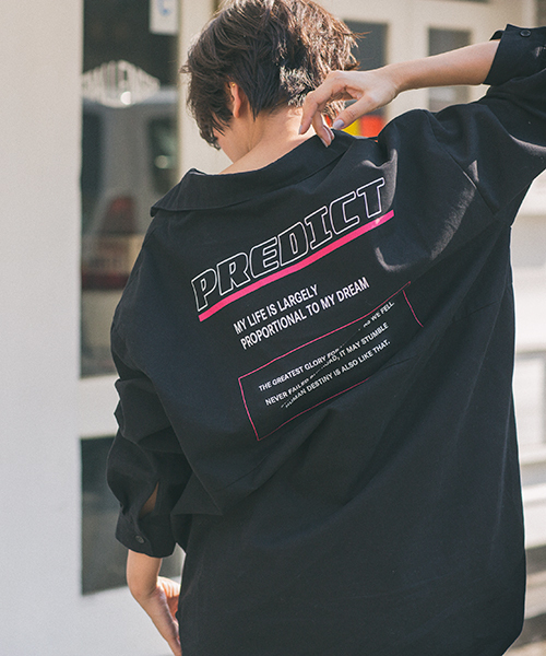 VENCEEXCHANGE（ヴァンスエクスチェンジ）の「バックプリントシャツ（シャツ/ブラウス・レディース・ブラック/ベージュ/ダークオリーブ・M）」の10枚目の写真