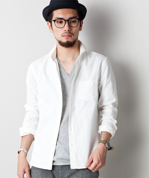 NANO universe(ナノユニバース)の「ミラクルコットンOXSH L/S(シャツ/ブラウス・メンズ・ホワイト/サックスブルー/ネイビー・SMALL/MEDIUM/LARGE/X-LARGE)」の2枚目の写真