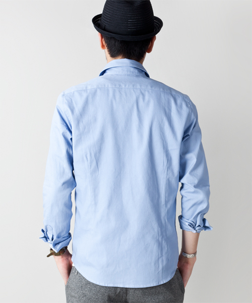 NANO universe(ナノユニバース)の「ミラクルコットンOXSH L/S(シャツ/ブラウス・メンズ・ホワイト/サックスブルー/ネイビー・SMALL/MEDIUM/LARGE/X-LARGE)」の7枚目の写真