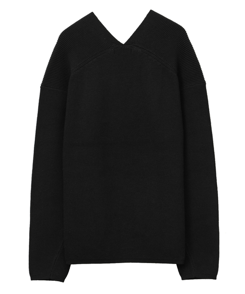 CLANE（クラネ）の「V-NECK BACK DROP KNIT（ニット/セーター）」 - WEAR