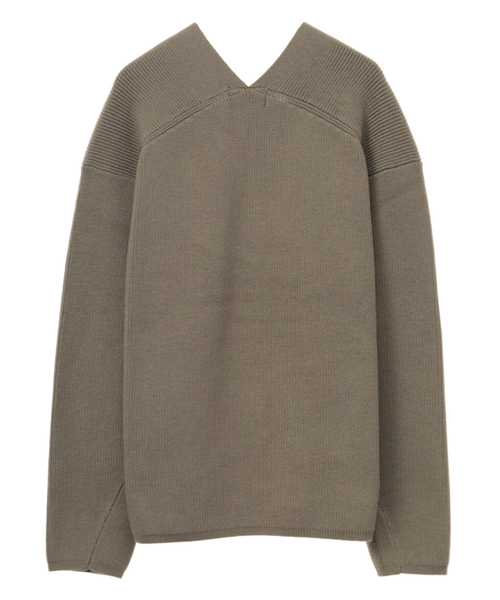 CLANE（クラネ）の「V-NECK BACK DROP KNIT（ニット/セーター）」 - WEAR