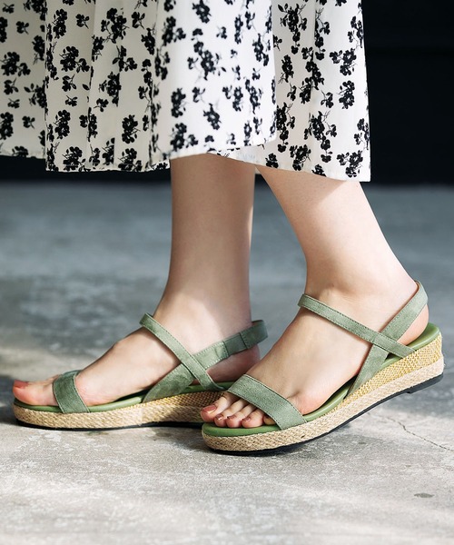 セール 華奢魅せローウェッジサンダル サンダル Geera ジーラ のファッション通販 Zozotown