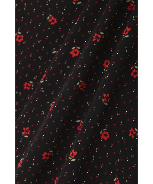 NATURAL BEAUTY BASIC（ナチュラルビューティーベーシック）の「手洗い可能/ドット×フラワースタンドネックブラウス（シャツ/ブラウス・レディース・イエロー系その他/ブラック系その他・SMALL/MEDIUM）」の10枚目の写真