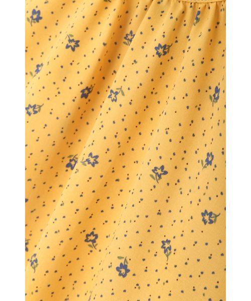 NATURAL BEAUTY BASIC（ナチュラルビューティーベーシック）の「手洗い可能/ドット×フラワースタンドネックブラウス（シャツ/ブラウス・レディース・イエロー系その他/ブラック系その他・SMALL/MEDIUM）」の5枚目の写真