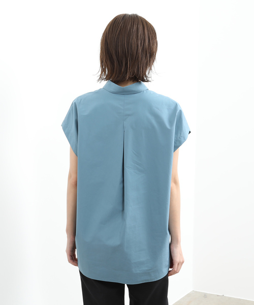 SALON adam et rope'（サロン アダム エ ロペ）の「フレンチスリーブシャツ（シャツ/ブラウス・レディース・ホワイト/ブラック/ブルー系その他4・FREE）」の8枚目の写真