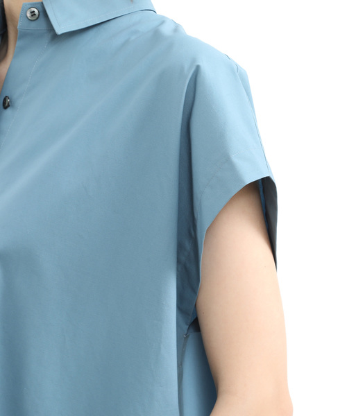 SALON adam et rope'（サロン アダム エ ロペ）の「フレンチスリーブシャツ（シャツ/ブラウス・レディース・ホワイト/ブラック/ブルー系その他4・FREE）」の10枚目の写真