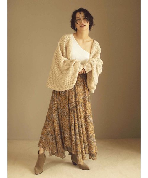 Ungrid(アングリッド)の「シフォンイレヘムスカート(スカート・レディース・グレー/イエロー・FREE)」の13枚目の写真