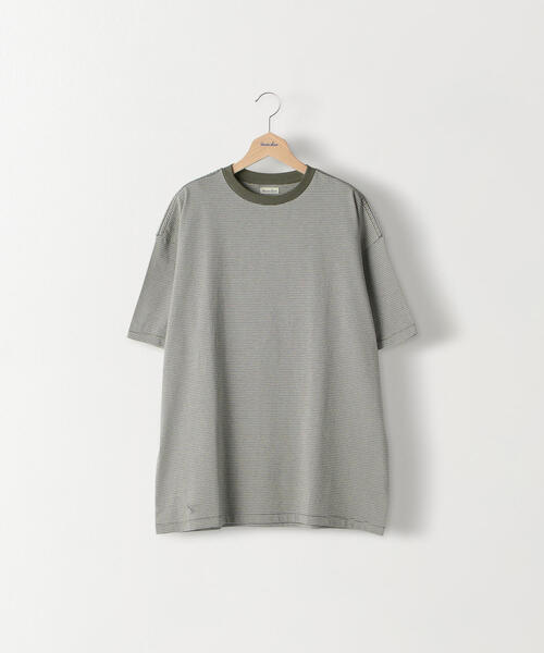 Steven Alan（スティーブンアラン）の「＜Steven Alan＞ LIGHT HI-DENS MULTI BORDER TEE-BOX/Tシャツ（Tシャツ/カットソー・メンズ・オレンジ/ケリー・LARGE/SMALL/MEDIUM/X-LARGE）」の8枚目の写真