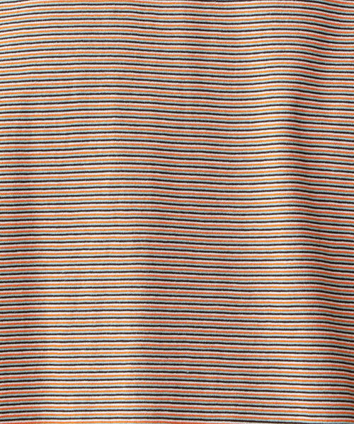 Steven Alan（スティーブンアラン）の「＜Steven Alan＞ LIGHT HI-DENS MULTI BORDER TEE-BOX/Tシャツ（Tシャツ/カットソー・メンズ・オレンジ/ケリー・LARGE/SMALL/MEDIUM/X-LARGE）」の5枚目の写真