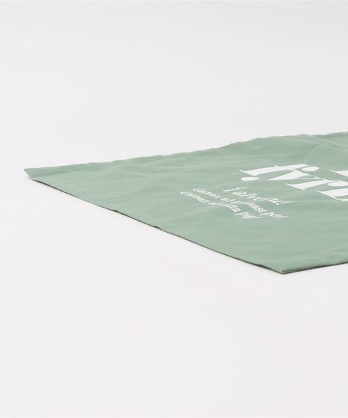 KOBE LETTUCE（コウベレタス）の「ロゴプリントスクエアエコバッグ（エコバッグ/サブバッグ・レディース・オフホワイト/ライトカーキ/ブラック・FREE）」の11枚目の写真