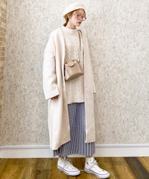 archives | Vネックウールロングコート(その他アウター)