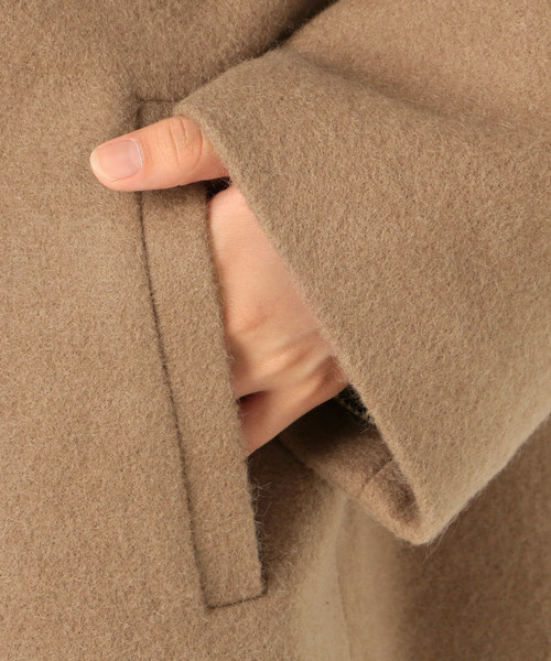 archives（アルシーヴ）の「Vネックウールロングコート（その他アウター・レディース・ブラック/シルバーグレー/グレー系その他/オフホワイト・MEDIUM）」の14枚目の写真