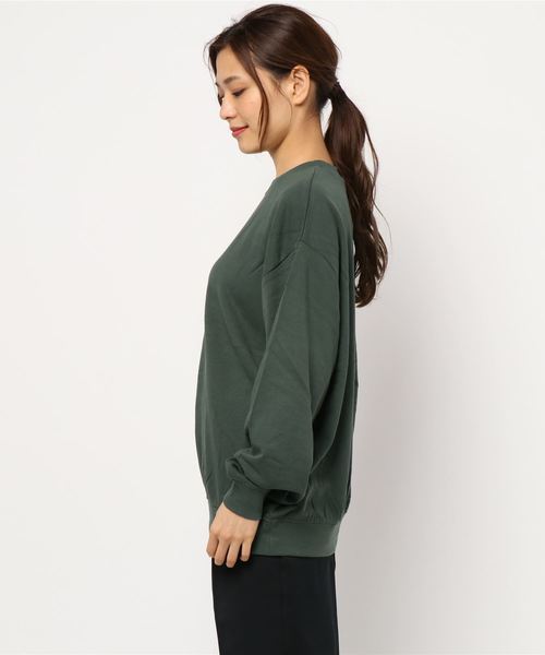 AMERICAN HOLIC(アメリカンホリック)の「ドロップショルダー裾ギャザー裏毛プルオーバー *(Tシャツ/カットソー・レディース・チャコールグレー/パープル/カーキ/イエロー/ホワイト系その他/その他7/グレー系その他4・M/L)」の11枚目の写真