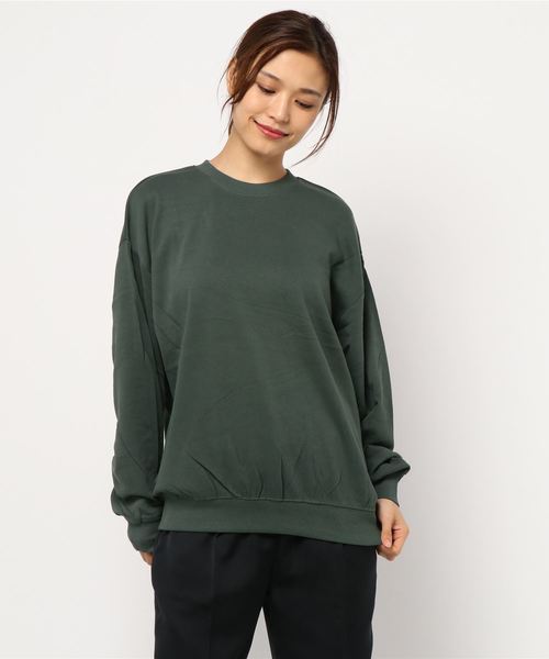 AMERICAN HOLIC(アメリカンホリック)の「ドロップショルダー裾ギャザー裏毛プルオーバー *(Tシャツ/カットソー・レディース・チャコールグレー/パープル/カーキ/イエロー/ホワイト系その他/その他7/グレー系その他4・M/L)」の17枚目の写真