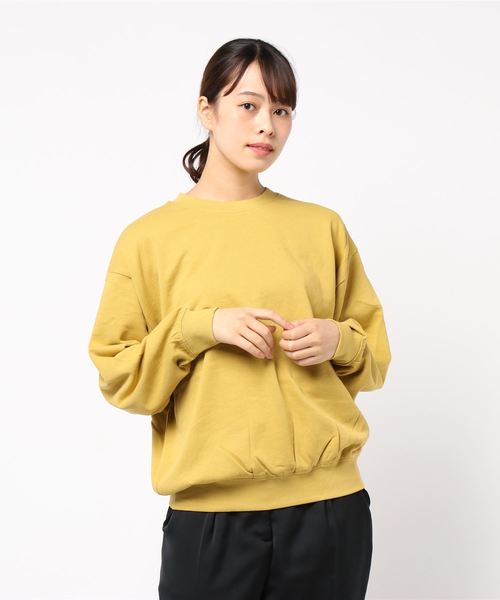 AMERICAN HOLIC(アメリカンホリック)の「ドロップショルダー裾ギャザー裏毛プルオーバー *(Tシャツ/カットソー・レディース・チャコールグレー/パープル/カーキ/イエロー/ホワイト系その他/その他7/グレー系その他4・M/L)」の18枚目の写真